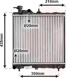 Van Wezel 82002051 - Radiator, mühərrikin soyudulması furqanavto.az