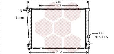 Van Wezel 82002053 - Radiator, mühərrikin soyudulması furqanavto.az