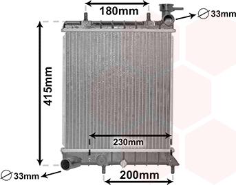 Van Wezel 82002085 - Radiator, mühərrikin soyudulması furqanavto.az