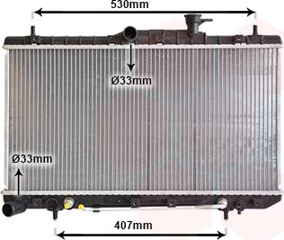 Van Wezel 82002086 - Radiator, mühərrikin soyudulması furqanavto.az