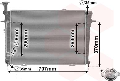 Van Wezel 82002130 - Radiator, mühərrikin soyudulması furqanavto.az