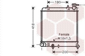 Van Wezel 82002129 - Radiator, mühərrikin soyudulması furqanavto.az