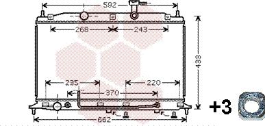 Van Wezel 82002177 - Radiator, mühərrikin soyudulması furqanavto.az