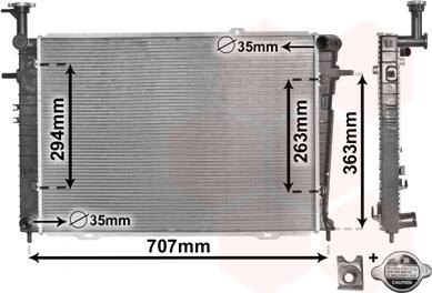 Van Wezel 82002210 - Radiator, mühərrikin soyudulması furqanavto.az