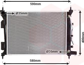 Van Wezel 82002276 - Radiator, mühərrikin soyudulması furqanavto.az