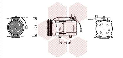 Van Wezel 8200K063 - Kompressor, kondisioner furqanavto.az