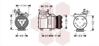 Van Wezel 8200K196 - Kompressor, kondisioner furqanavto.az