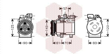 Van Wezel 8200K139 - Kompressor, kondisioner furqanavto.az