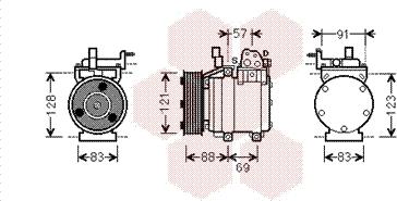 Van Wezel 8200K258 - Kompressor, kondisioner furqanavto.az