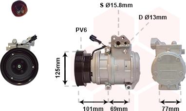 Van Wezel 8200K208 - Kompressor, kondisioner furqanavto.az