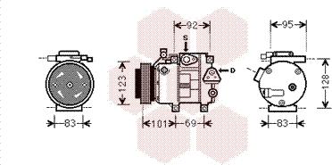 Van Wezel 8200K214 - Kompressor, kondisioner furqanavto.az