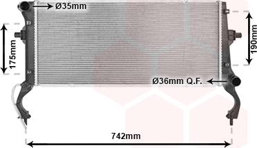 Van Wezel 82012735 - Radiator, mühərrikin soyudulması furqanavto.az