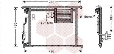 Van Wezel 30005467 - Kondenser, kondisioner furqanavto.az