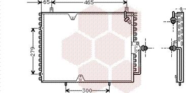 Van Wezel 30005170 - Kondenser, kondisioner furqanavto.az