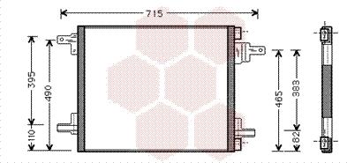 Van Wezel 30005345 - Kondenser, kondisioner furqanavto.az