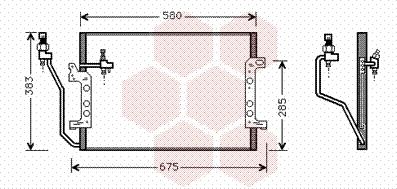 Van Wezel 30005330 - Kondenser, kondisioner furqanavto.az