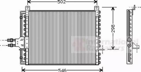 Van Wezel 30005205 - Kondenser, kondisioner furqanavto.az