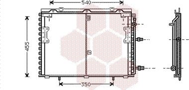 Van Wezel 30005221 - Kondenser, kondisioner furqanavto.az