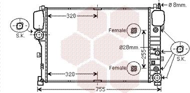 Van Wezel 30002492 - Radiator, mühərrikin soyudulması furqanavto.az