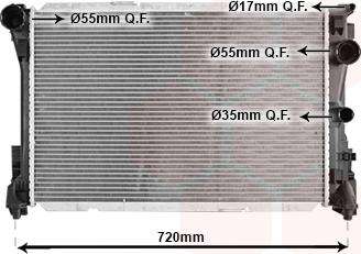 Van Wezel 30002693 - Radiator, mühərrikin soyudulması furqanavto.az