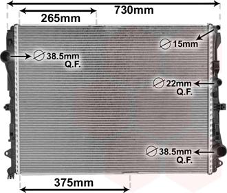 Van Wezel 30002667 - Radiator, mühərrikin soyudulması furqanavto.az