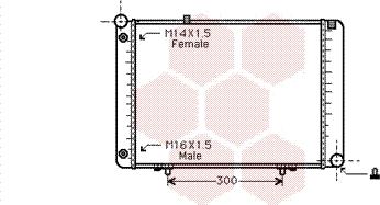 Van Wezel 30002074 - Radiator, mühərrikin soyudulması furqanavto.az