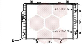 Van Wezel 30002132 - Radiator, mühərrikin soyudulması furqanavto.az