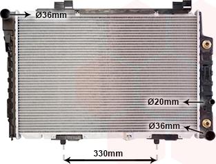 Van Wezel 30002174 - Radiator, mühərrikin soyudulması furqanavto.az