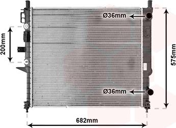 Van Wezel 30002331 - Radiator, mühərrikin soyudulması furqanavto.az