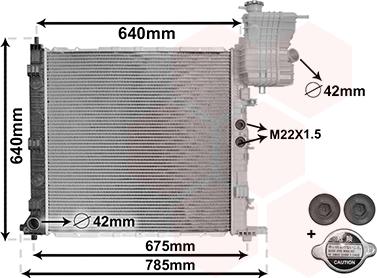 Van Wezel 30002218 - Radiator, mühərrikin soyudulması furqanavto.az