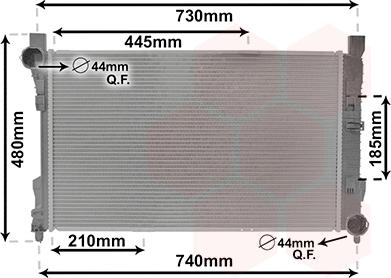 Van Wezel 30002288 - Radiator, mühərrikin soyudulması furqanavto.az