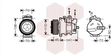 Van Wezel 3000K439 - Kompressor, kondisioner furqanavto.az