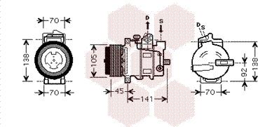 Van Wezel 3000K429 - Kompressor, kondisioner furqanavto.az