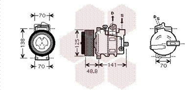 Van Wezel 3000K426 - Kompressor, kondisioner furqanavto.az