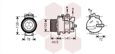 Van Wezel 3000K476 - Kompressor, kondisioner furqanavto.az