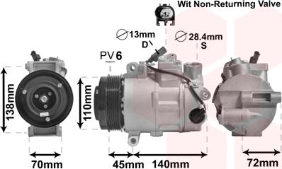 Van Wezel 3000K568 - Kompressor, kondisioner furqanavto.az