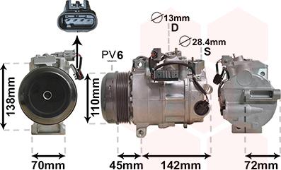 Van Wezel 3000K682 - Kompressor, kondisioner furqanavto.az