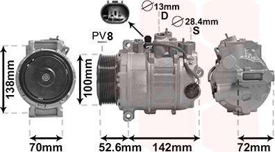 Van Wezel 3000K639 - Kompressor, kondisioner furqanavto.az