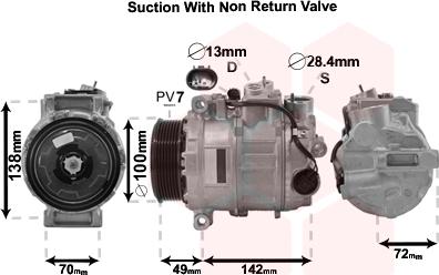 Van Wezel 3000K638 - Kompressor, kondisioner furqanavto.az