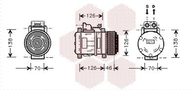 Van Wezel 3000K097 - Kompressor, kondisioner furqanavto.az