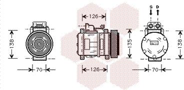 Van Wezel 3000K054 - Kompressor, kondisioner furqanavto.az