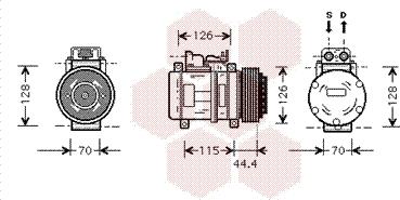 Van Wezel 3000K116 - Kompressor, kondisioner furqanavto.az