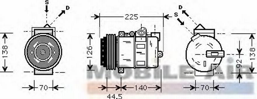 Van Wezel 3000K369 - Kompressor, kondisioner furqanavto.az