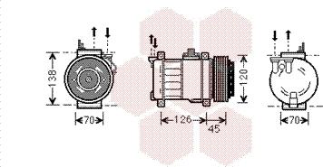 Van Wezel 3000K276 - Kompressor, kondisioner furqanavto.az