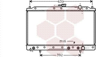 Van Wezel 32002044 - Radiator, mühərrikin soyudulması furqanavto.az