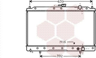 Van Wezel 32002043 - Radiator, mühərrikin soyudulması furqanavto.az