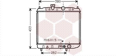 Van Wezel 32002036 - Radiator, mühərrikin soyudulması furqanavto.az