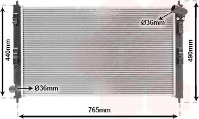 Van Wezel 32002207 - Radiator, mühərrikin soyudulması furqanavto.az