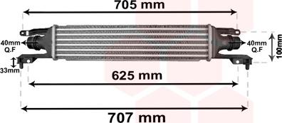 Van Wezel 37004421 - Intercooler, şarj cihazı furqanavto.az