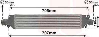 Van Wezel 37004422 - Intercooler, şarj cihazı furqanavto.az